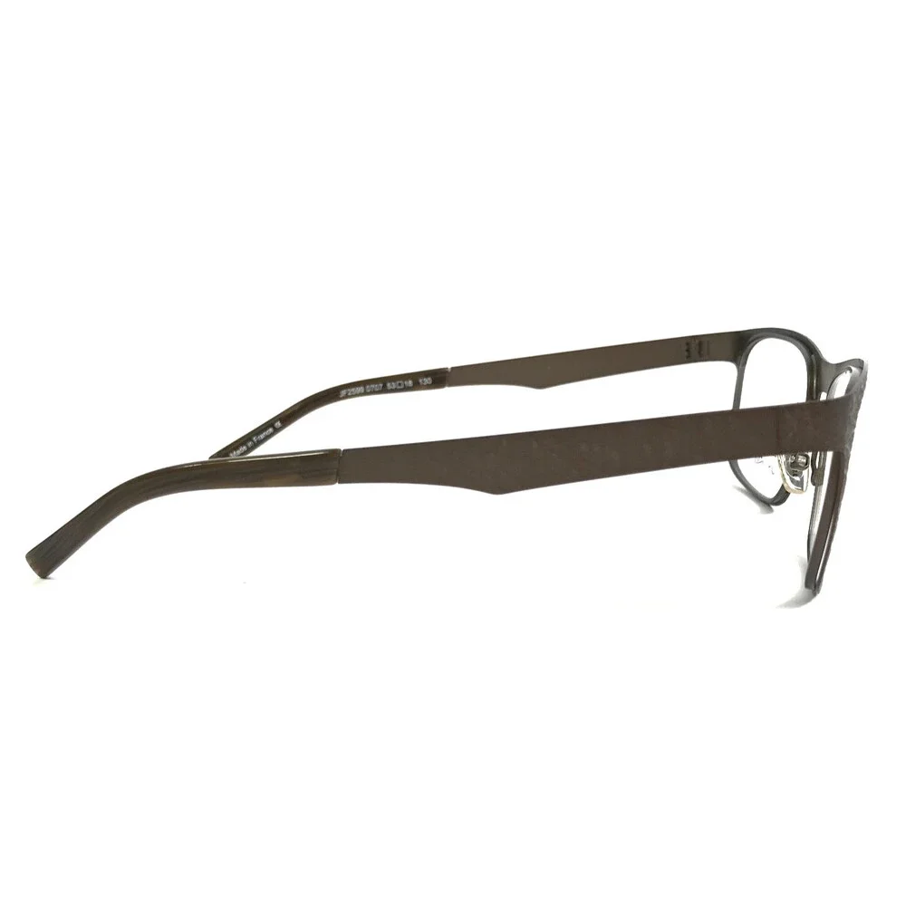 J.F. Rey Eyeglasses Frames JF2599 0707 Brown Matte Ribbed Textured 53-18-130